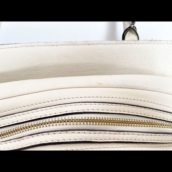 Vince Camuto Cream Gold Crossbody Handbag - Picture 9 of 12